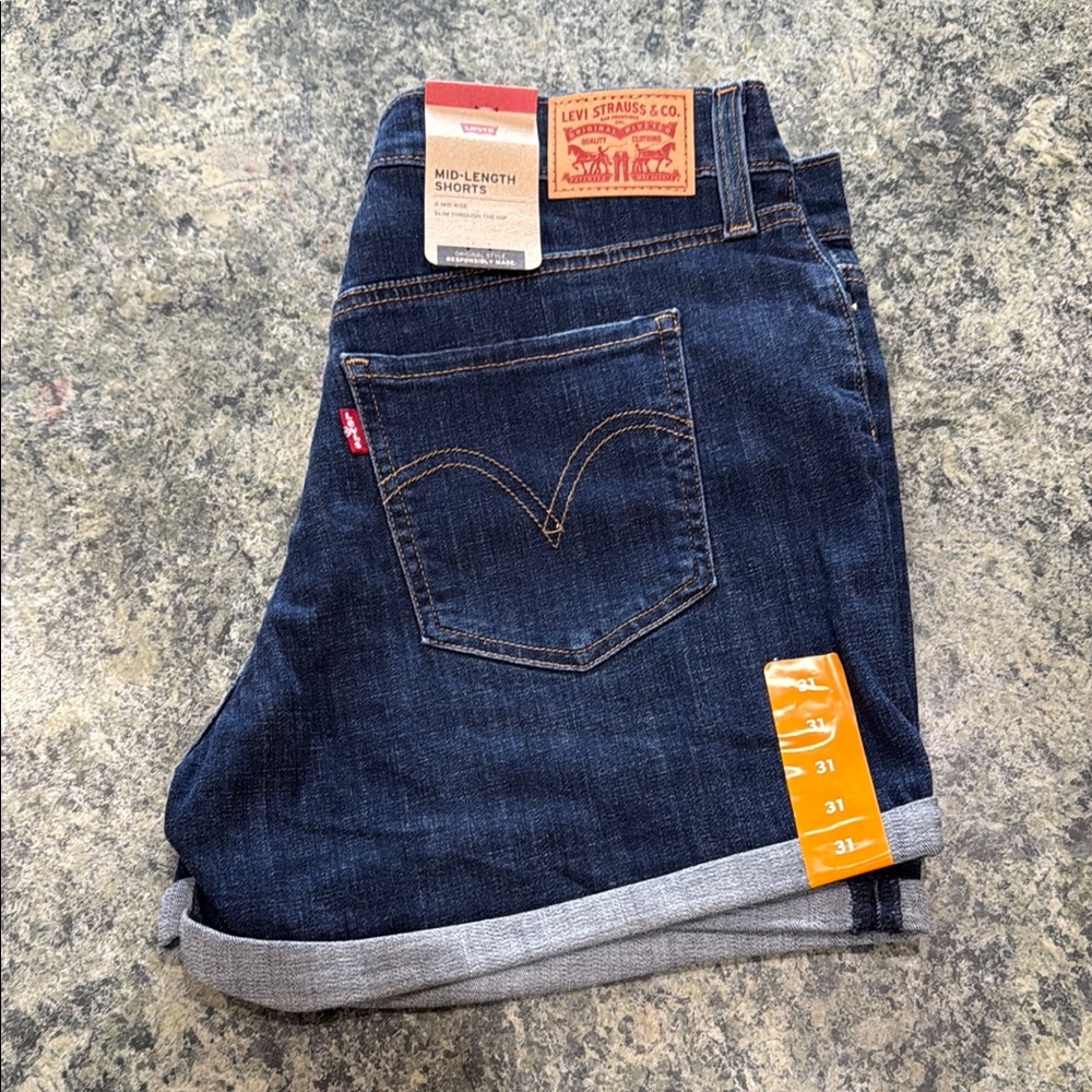 Levi's Mid-Length Denim Shorts